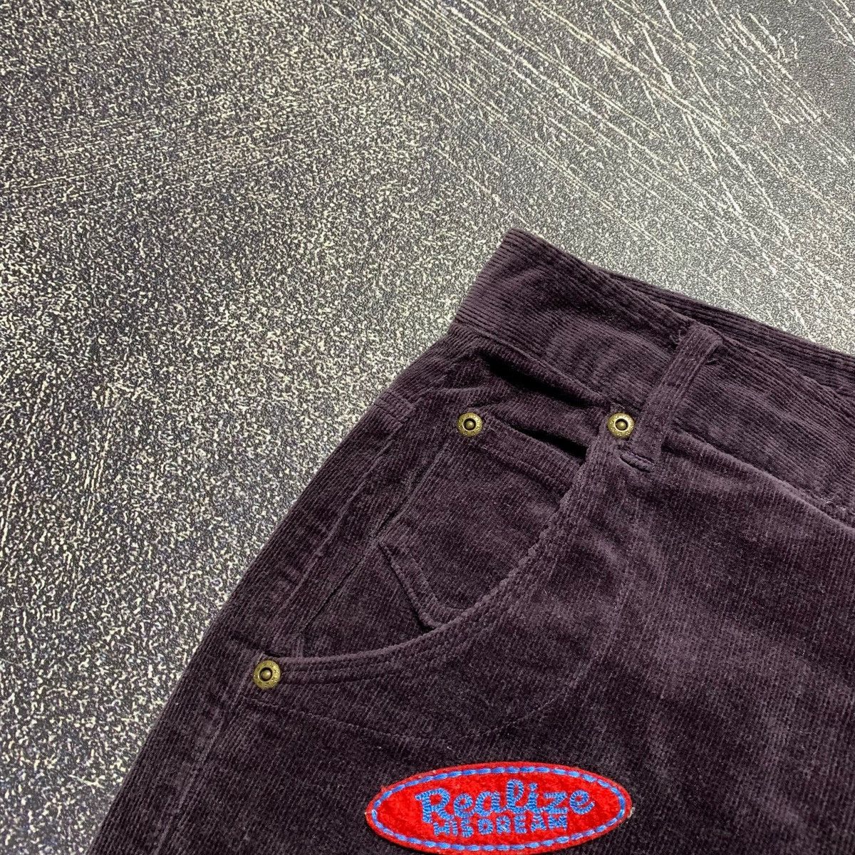 Japanese Brand 2000s Rough Union Made Corduroy Burgundy V-keii Lgb Style Size US 29 - 4 Thumbnail