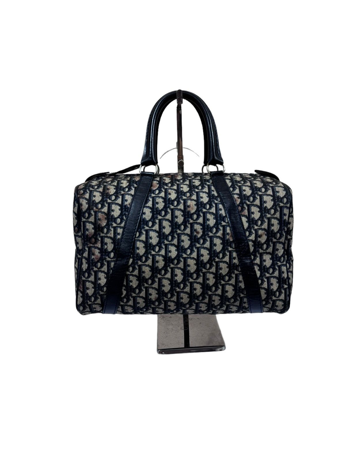 Dior Christian Dior Monogram Blue Oblique Canvas Boston Bag Size ONE SIZE - 4 Thumbnail