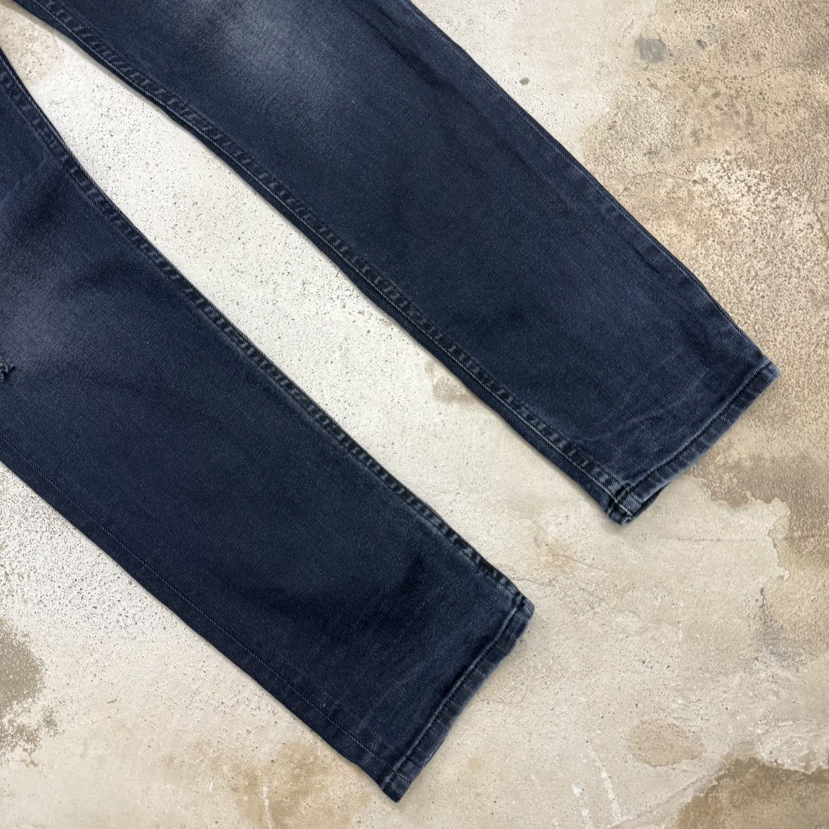 Diesel Diesel Akee Whisker Buttonfly Distressed Royal Indigo Denim Size US 34 / EU 50 - 5 Thumbnail