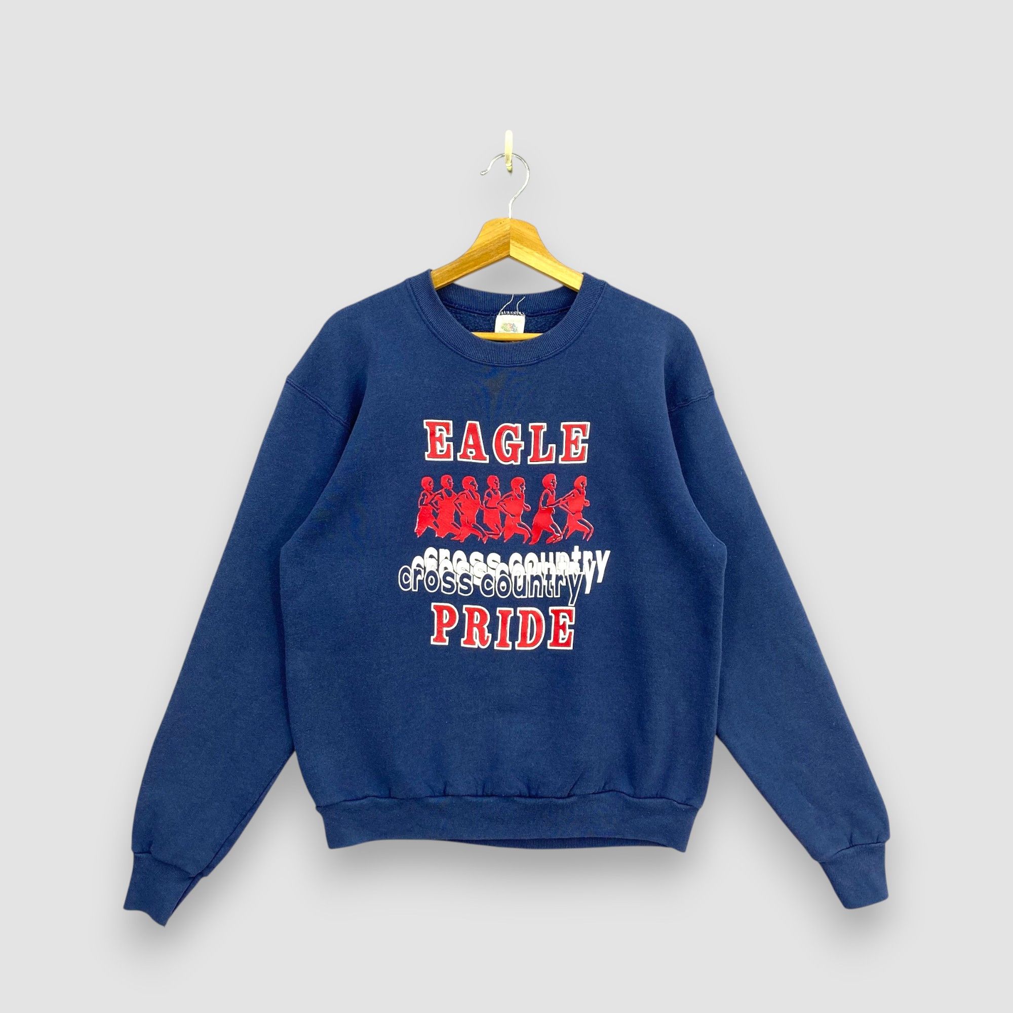 Vintage Vintage 90s Eagle Cross Country Pride Sweater Running USA Size US M / EU 48-50 / 2 - 1 Thumbnail