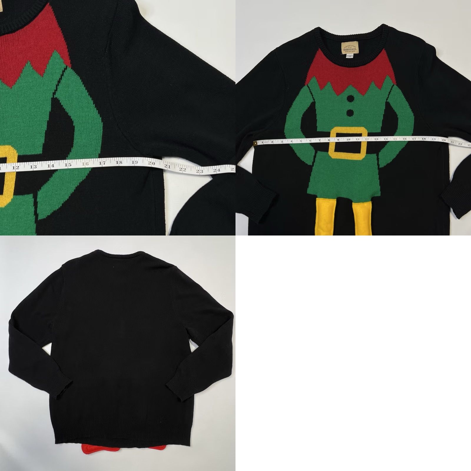 Sears Vtg Sears Elf Christmas Sweater Womens Sz Large Ugly Holiday Party Moveable Legs Size L / US 10 / IT 46 - 8 Thumbnail