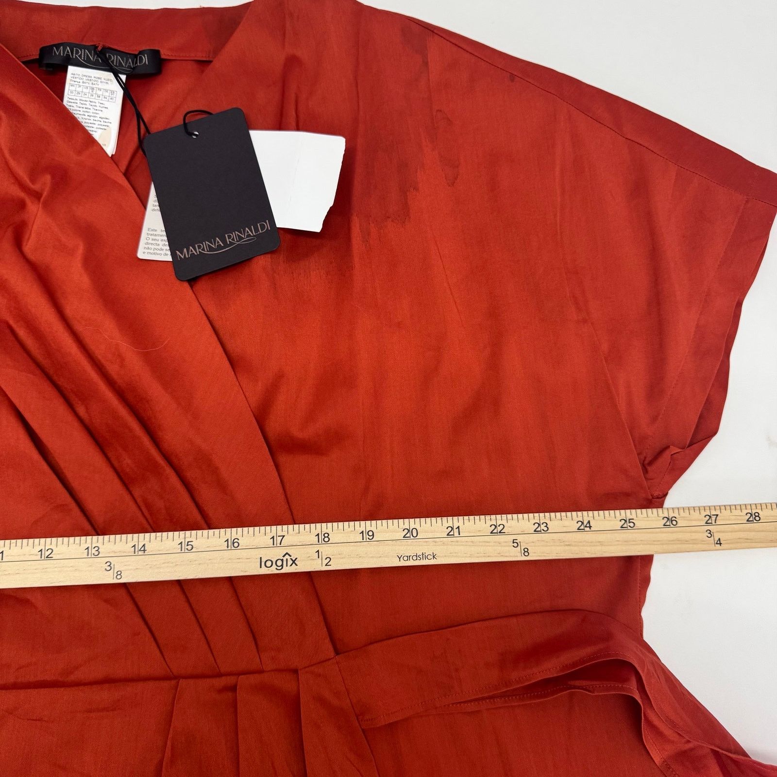 Marina Rinaldi Marina Rinaldi Donare Wrap Dress Minimalist MR 33/US 24 Size 4XL / US 24-26 - 4 Thumbnail