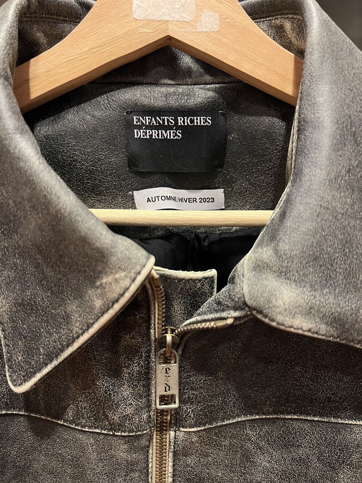 Enfants Riches Deprimes Enfants Riches Deprimes Sleep Sound Leather Cowhide Jacket Size US XXL / EU 58 / 5 - 6 Thumbnail
