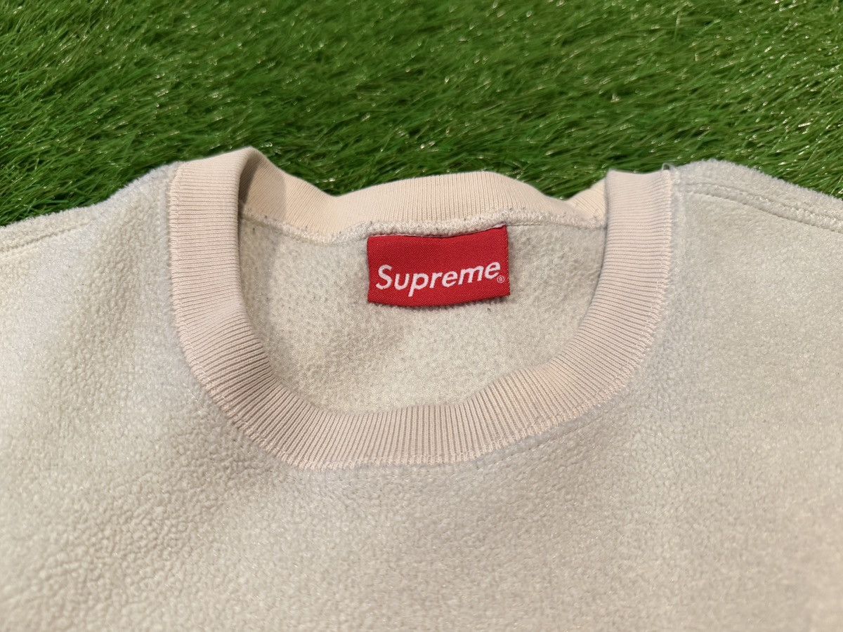 Supreme Supreme Mini Box Logo Patch Crewneck Fleece Natural Size US M / EU 48-50 / 2 - 3 Thumbnail