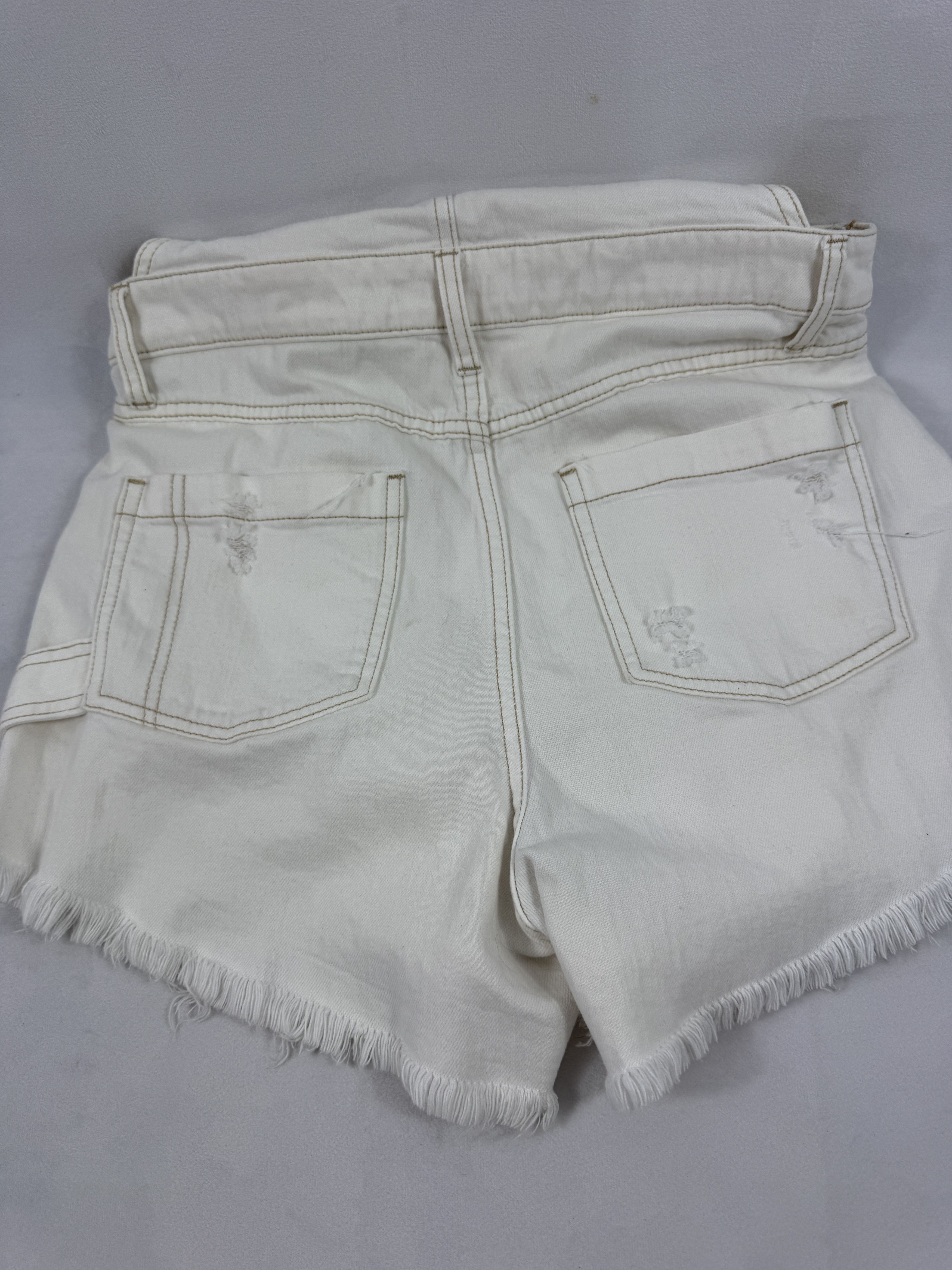 Anthropologie Anthropologie Pilcro Cutoff Bib Shorts Size 29" - 8 Thumbnail