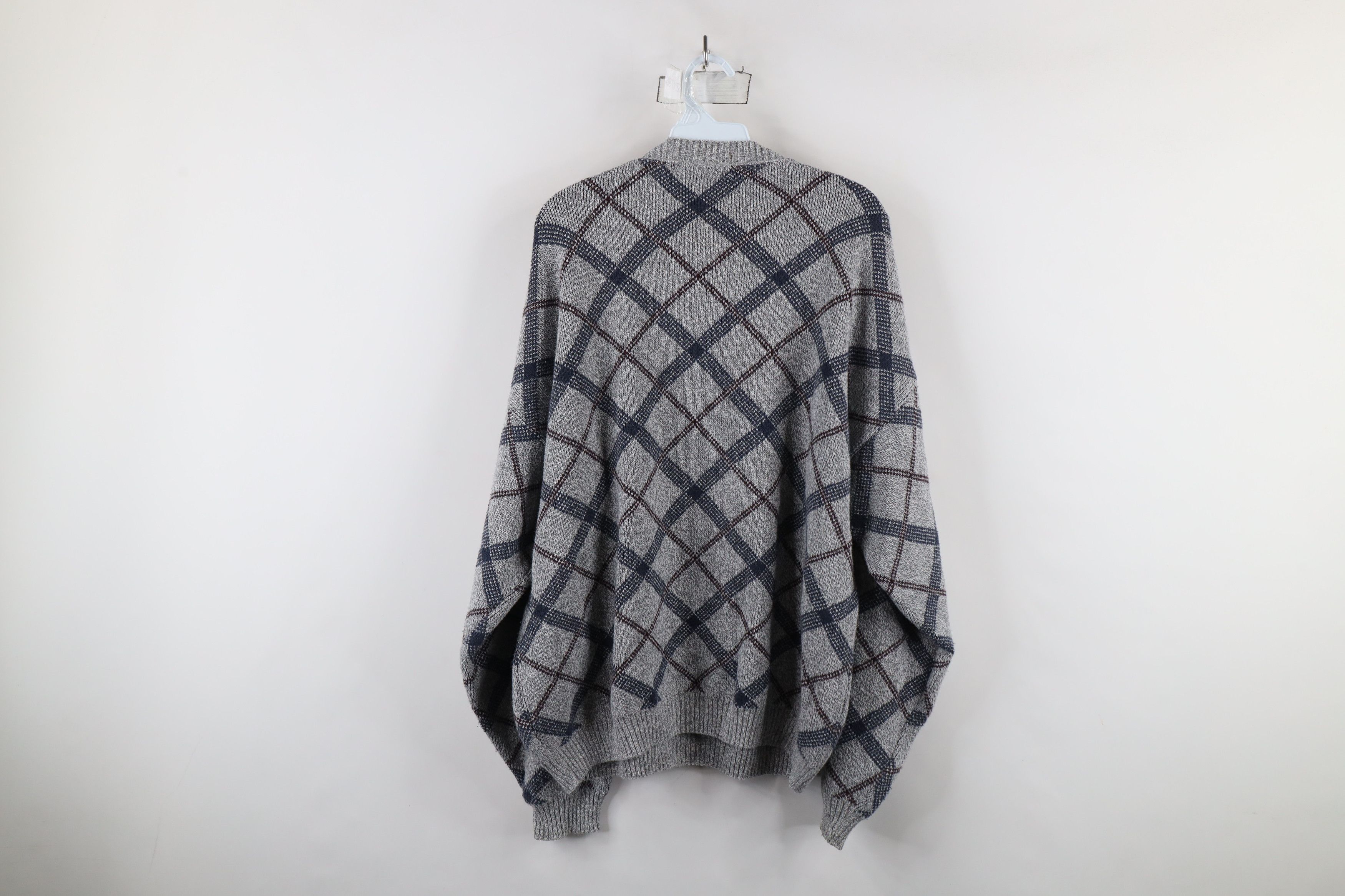 Vintage Vintage 90s Streetwear Cotton Cross Hatch Knit Sweater USA Size US XL / EU 56 / 4 - 8 Thumbnail