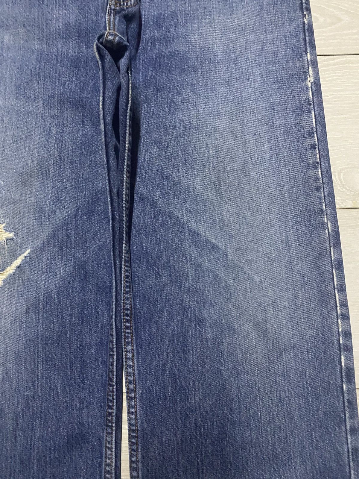 Levi's Vintage Levis 607 Orange Tab Distressed Loose Jeans Size US 34 / EU 50 - 8 Thumbnail