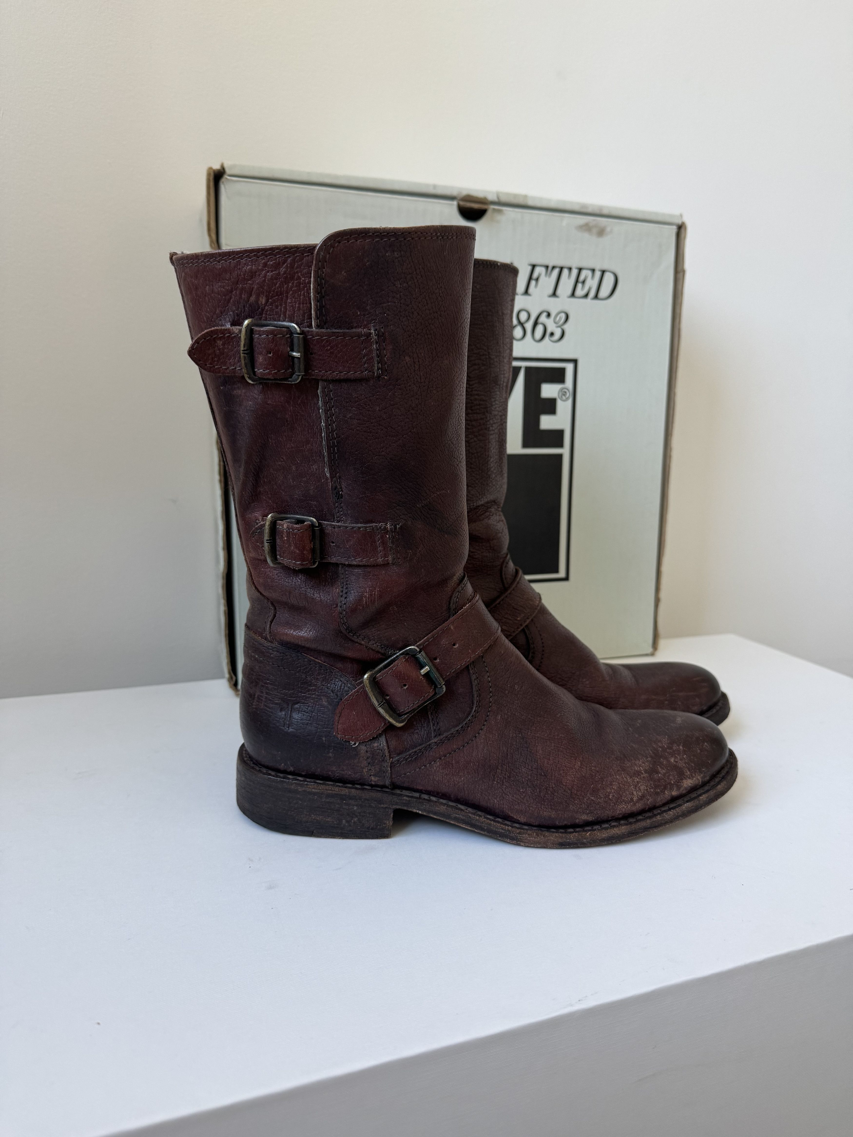 Frye Frye Jayden Moto Cuff Boots Size US 8 / IT 38 - 4 Thumbnail