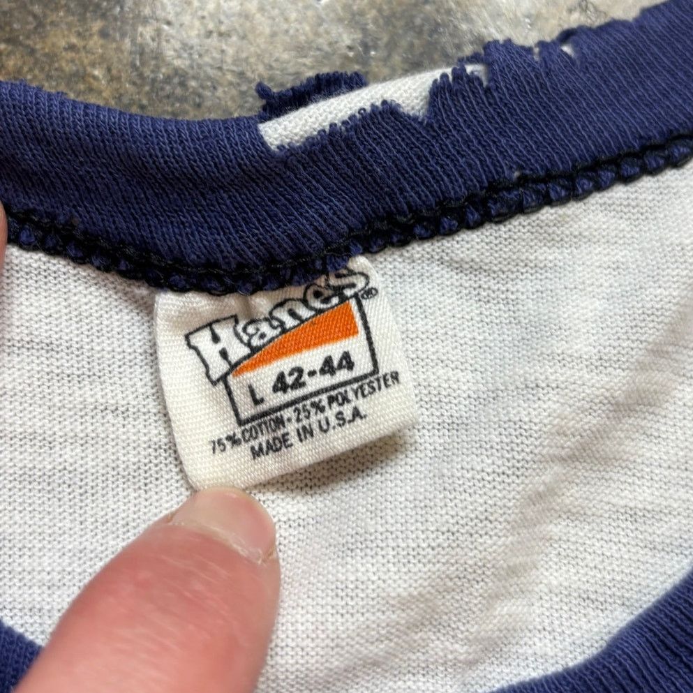 Hanes × NBA × Vintage VTG 70s Hanes Boston Celtics Lowenbrau 3 Point Ringer Large Size US L / EU 52-54 / 3 - 6 Thumbnail