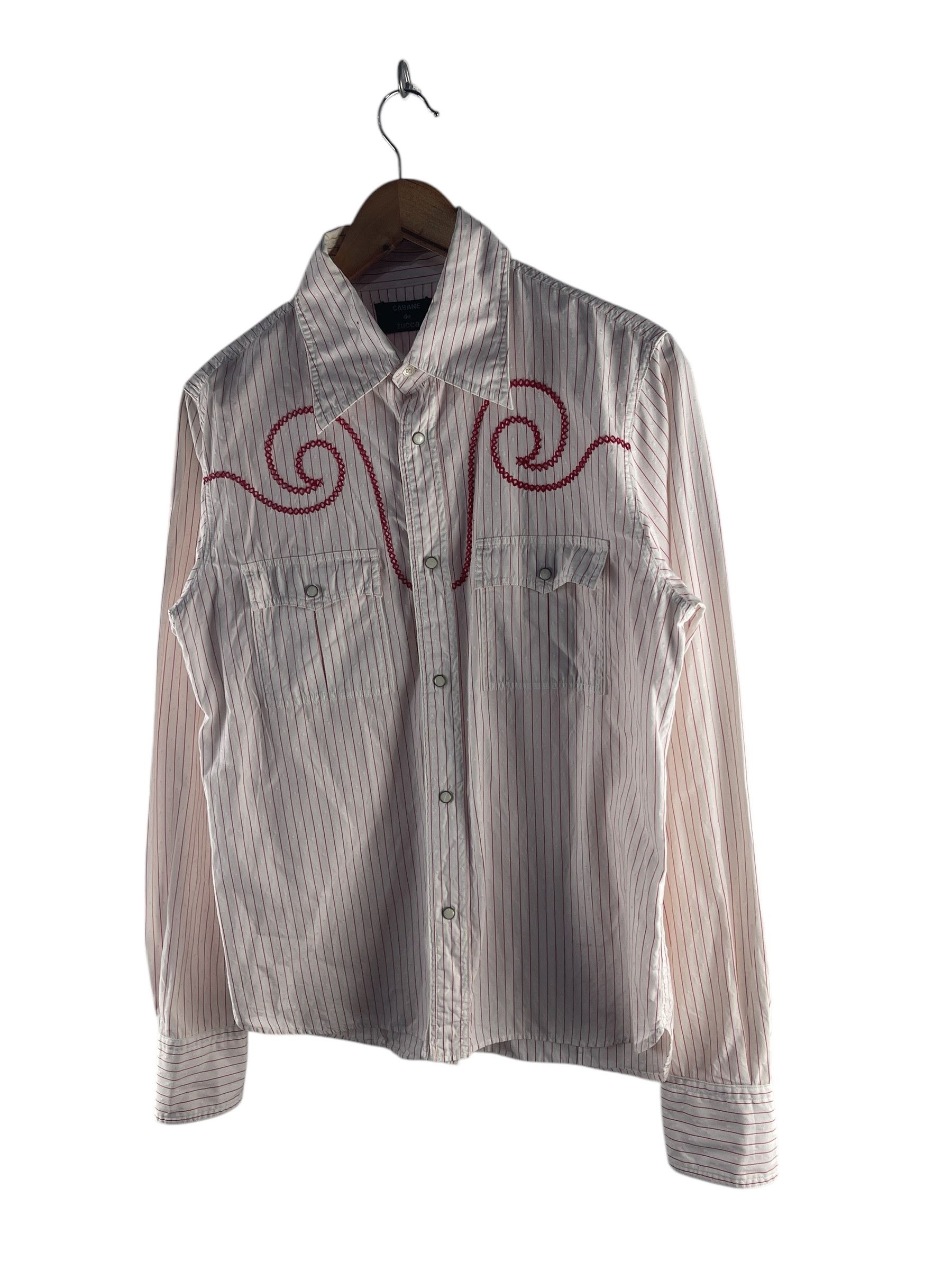 CABANE de ZUCCa Vintage Cabane De Zucca Western Snap Up Shirt Size US S / EU 44-46 / 1 - 4 Thumbnail