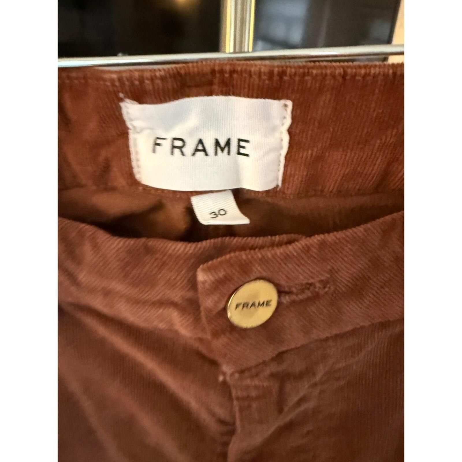 Frame FRAME Le Crop Mini Boot Corduroy 30 Mid Rise Flare Cropped Size 30" / US 8 / IT 44 - 4 Thumbnail