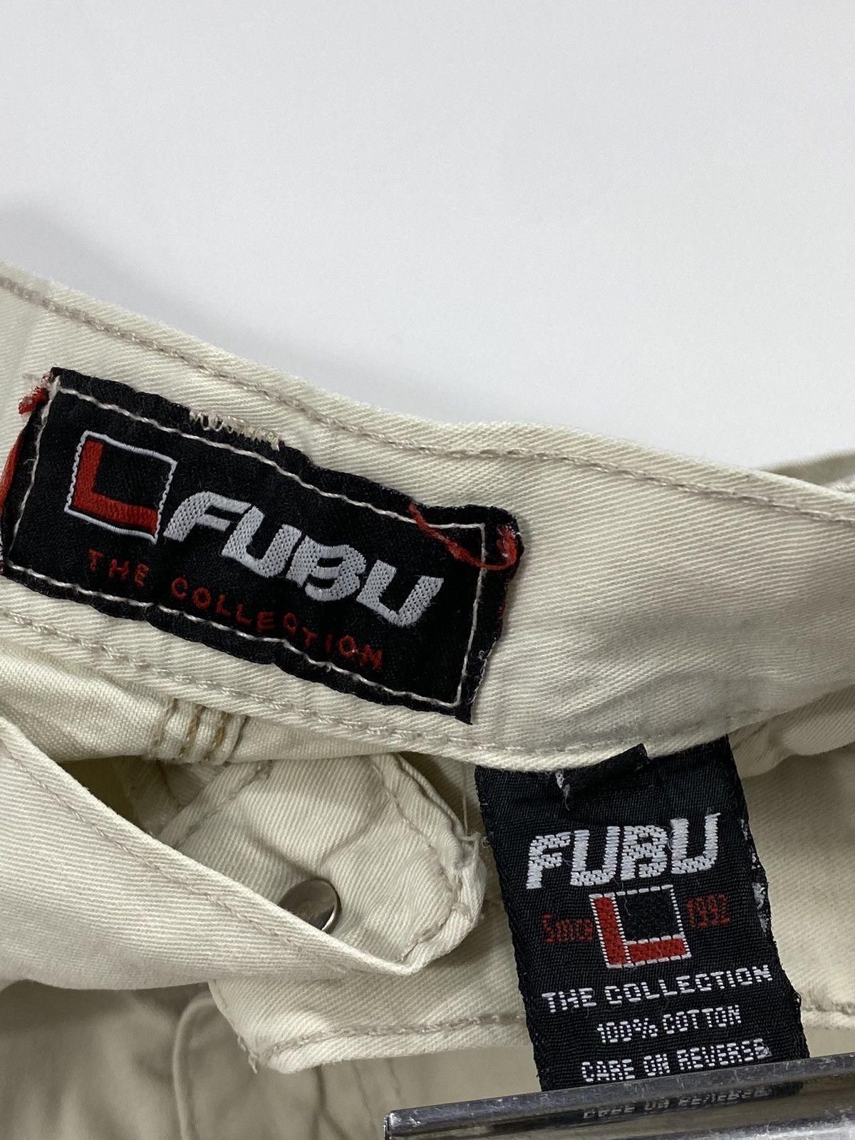 Fubu LASTDROP🔥Vintage 90s Fubu Rap Hip Hop Cargo Carpenter Shorts Size US 29 - 11 Thumbnail