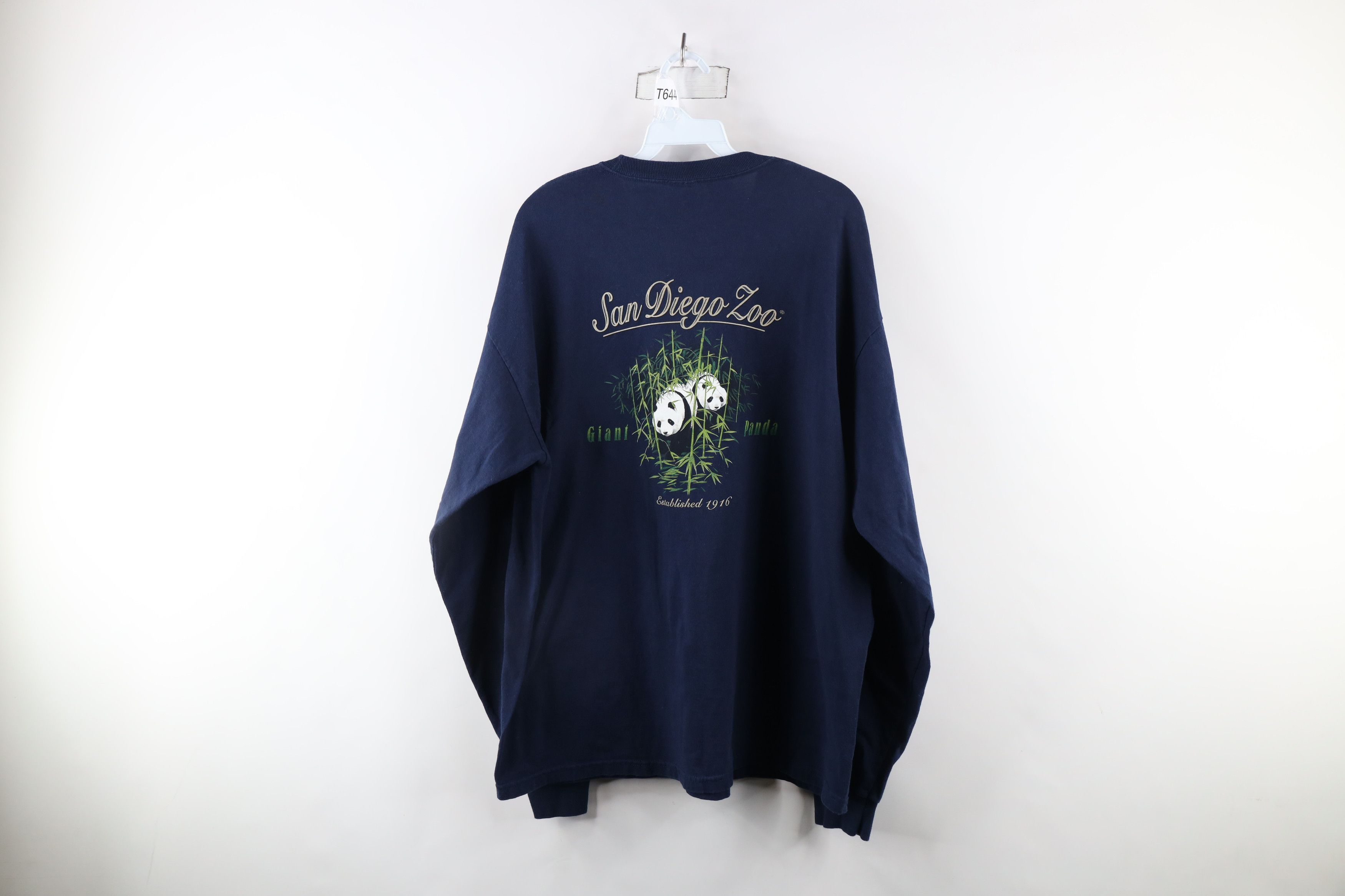 Vintage Vintage 90s Streetwear Zoo Panda Bear Long Sleeve T-Shirt Size US XL / EU 56 / 4 - 9 Thumbnail