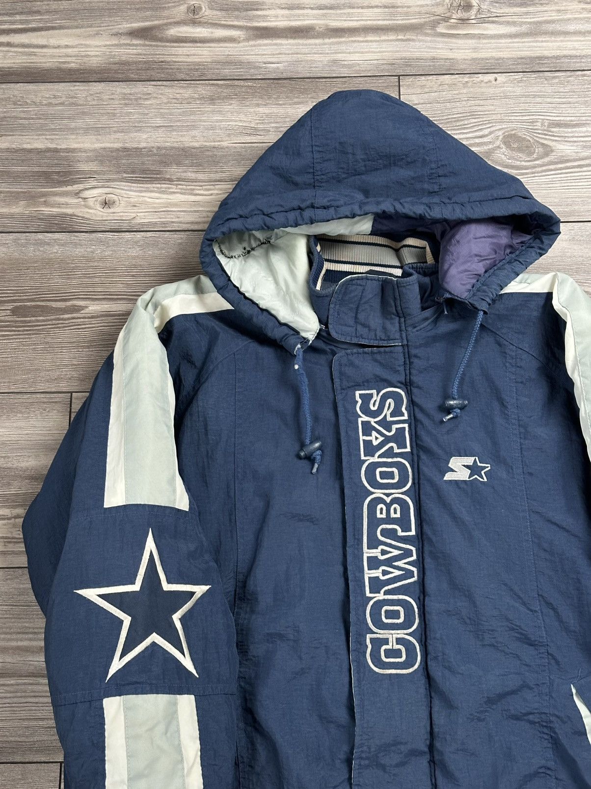 NFL × Vintage Vintage 90’s Dallas Cowboys Starter Full Zip Jacket Size US M / EU 48-50 / 2 - 3 Thumbnail