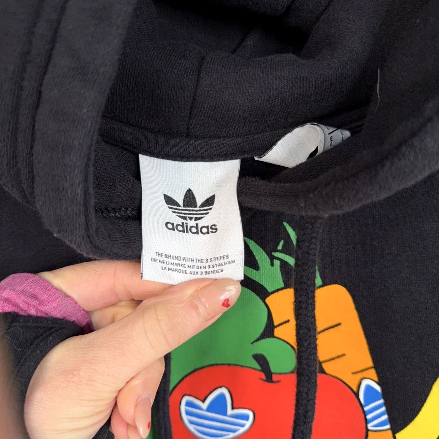 Adidas Adidas Hoodie Mens Large Black Always Fresh Always Original Graphic Fleece Graphic Print Kangaroo Pocket Pullover Crew Neck Long Sleeve Size US L / EU 52-54 / 3 - 5 Thumbnail