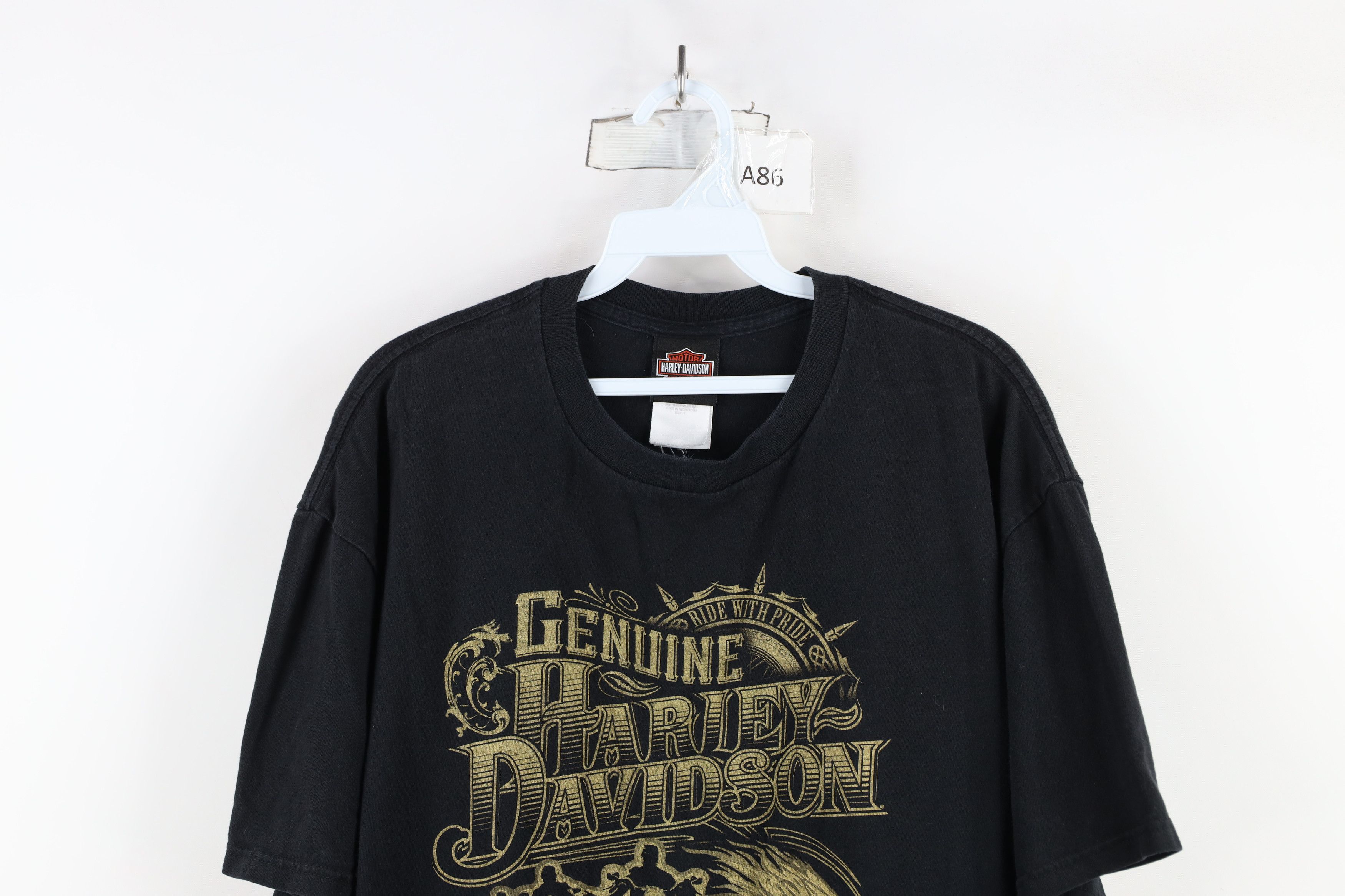 Harley Davidson × Vintage Vintage Y2K Harley Davidson Eagle Short Sleeve T-Shirt Size US XL / EU 56 / 4 - 2 Thumbnail