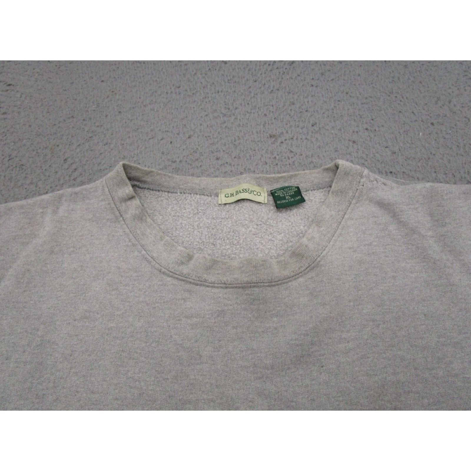 Vintage VINTAGE GH Bass Embroidered Gray Pullover Sweatshirt Mens XL 90s Grunge Hooded Embroidered Sweatshirt Mens XL Gray 90s Size US XL / EU 56 / 4 - 5 Thumbnail