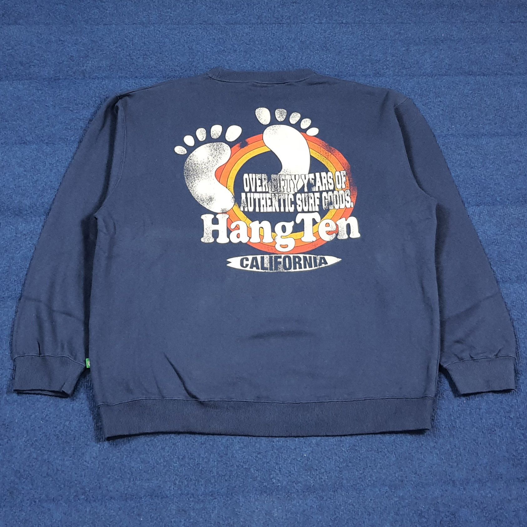 Hang Ten Vintage Hang Ten California Surf Brand Sweatshirt C296N6 Size US XL / EU 56 / 4 - 1 Thumbnail