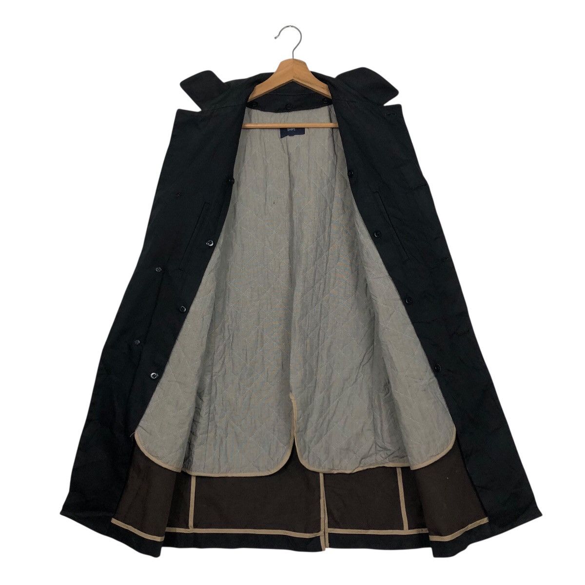 Japanese Brand SHIPS Archival Noir Tech-Twill Overcoat Issey Miyake Size US M / EU 48-50 / 2 - 15 Thumbnail