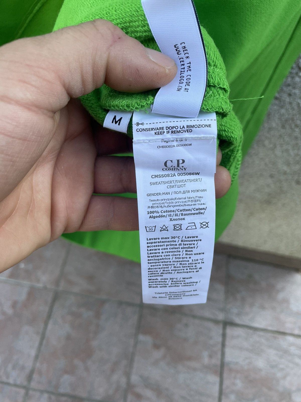 C.P. Company Ligth green CP Company sweatshirt Size US M / EU 48-50 / 2 - 5 Thumbnail