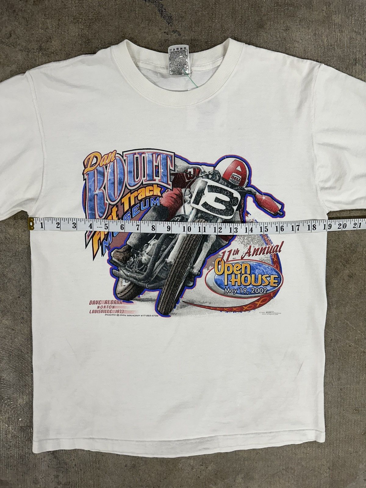 Fruit Of The Loom × Vintage Vintage 90s Flat Track Museum Racing T-Shirt Size US M / EU 48-50 / 2 - 10 Thumbnail