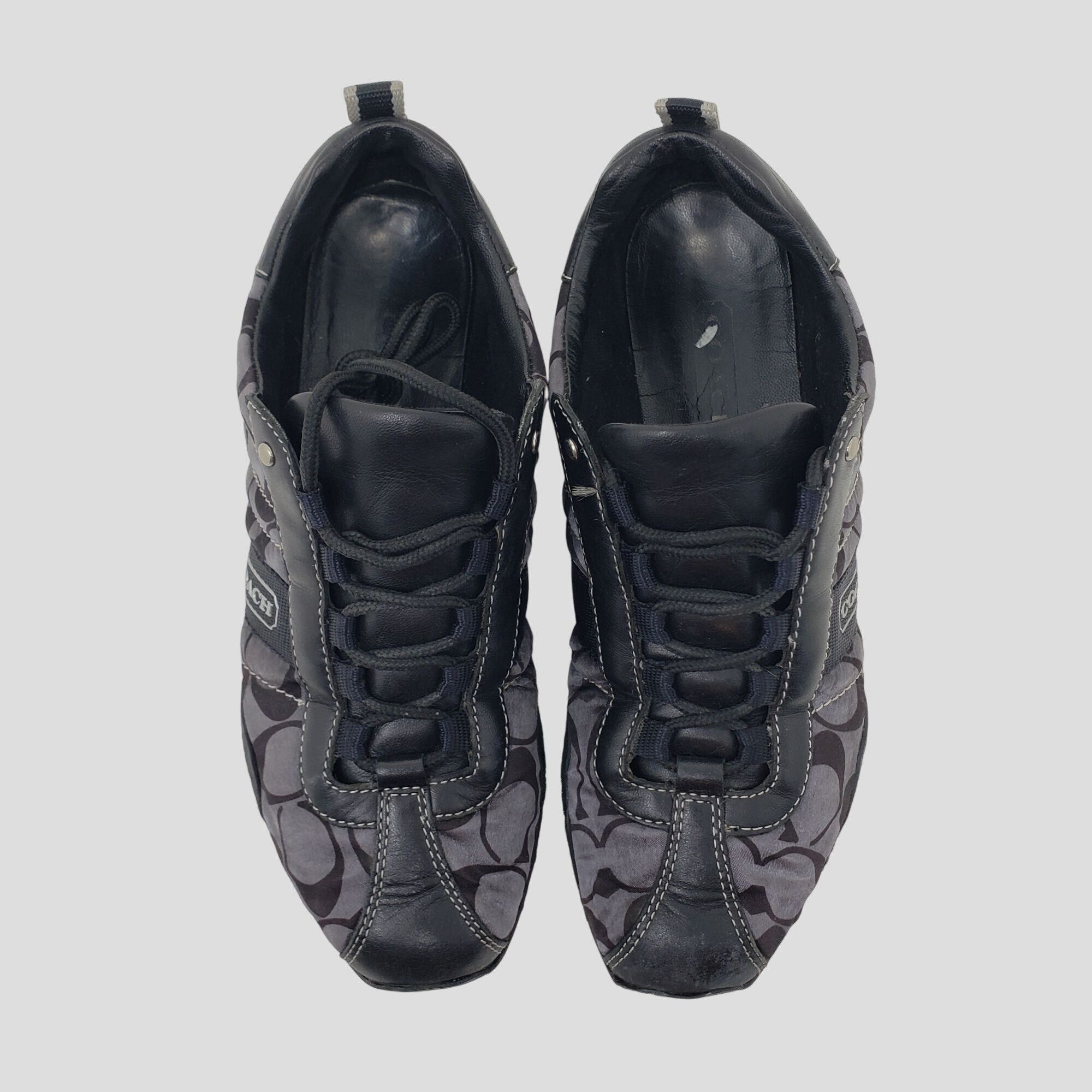Coach Coach Kelsie Black & Gray Lace-Up Sneakers Womens Size 5.5M Size US 5.5 / EU 38 - 4 Thumbnail