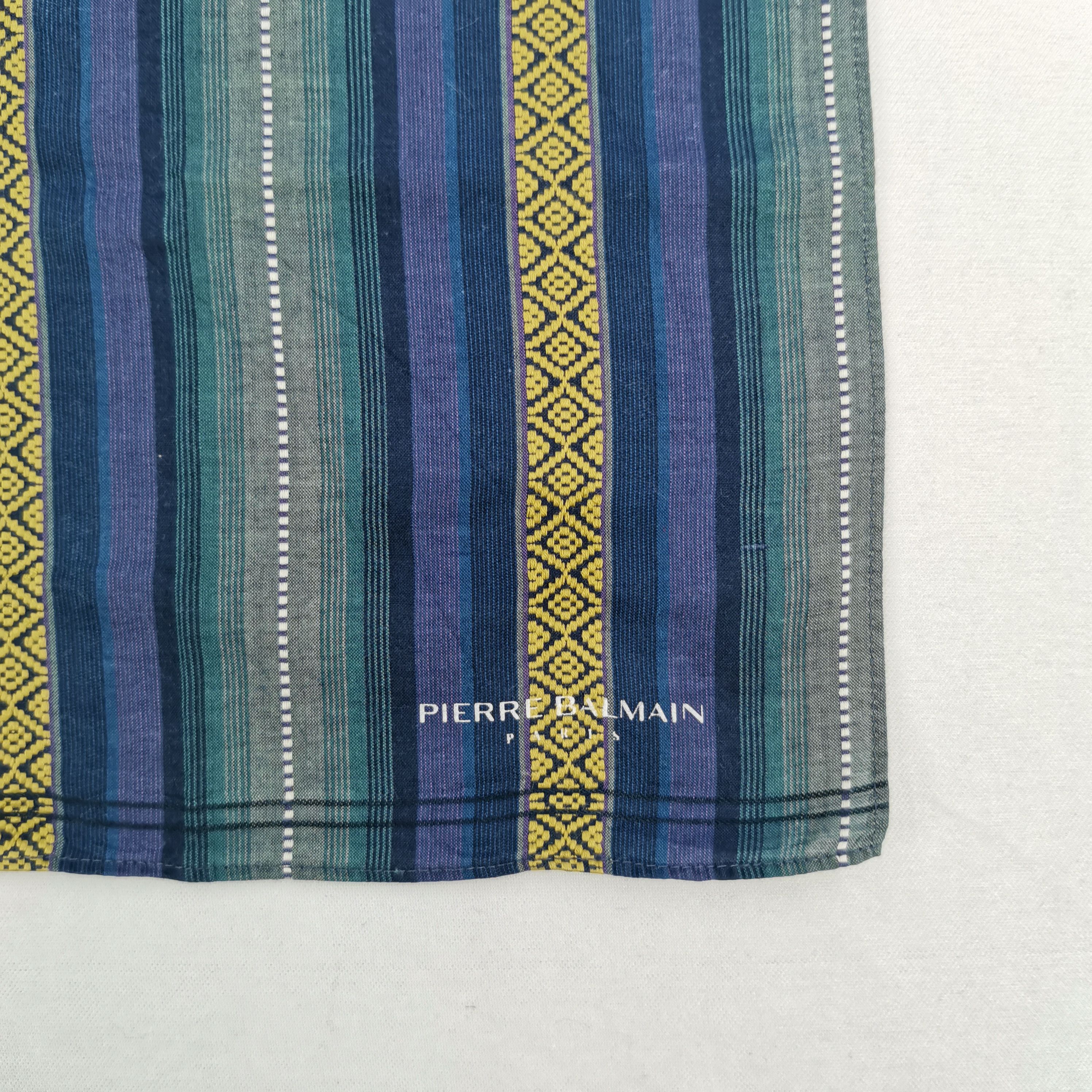 Vintage Pierre Balmain Handkerchief Silk Scarf Luxury Neckerchief Size ONE SIZE - 3 Thumbnail
