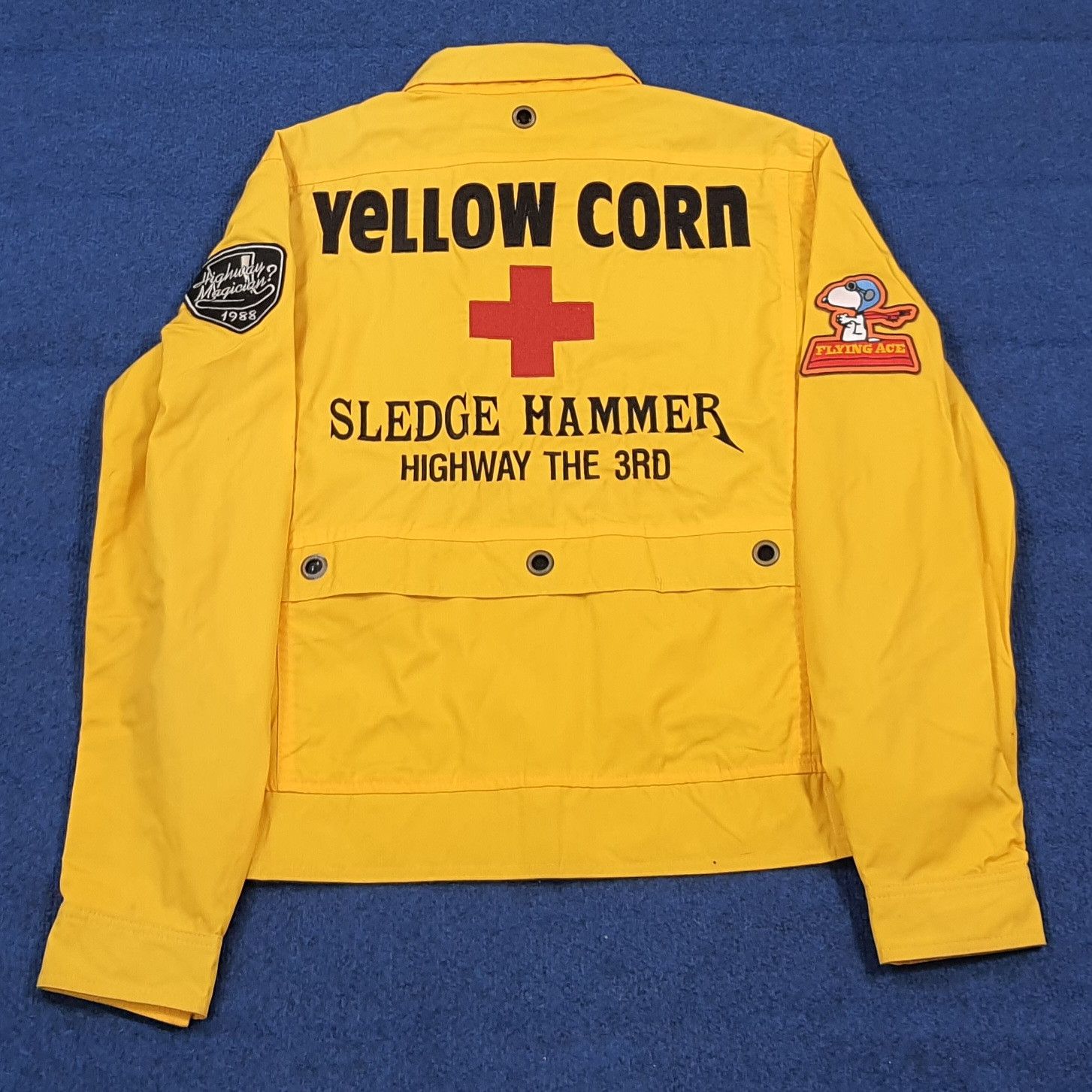 YELLOW CORN RARE Yellow Corn Japan Snoopy Racing Jacket C306N17 Size US M / EU 48-50 / 2 - 1 Thumbnail