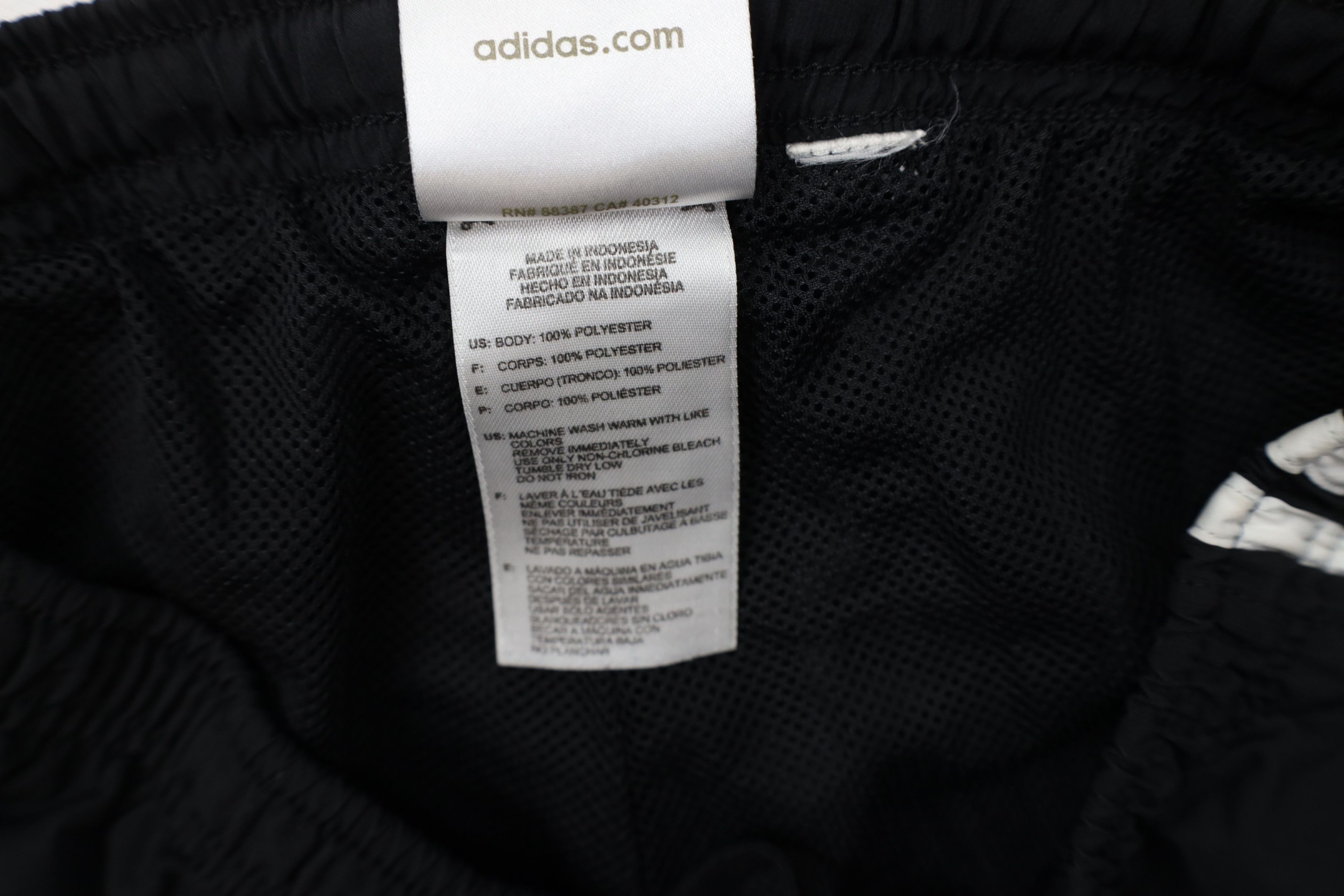Adidas × Vintage Vintage Adidas Spell Out Striped Lined Windbreaker Pants Size 26" / US 2 / IT 38 - 10 Thumbnail
