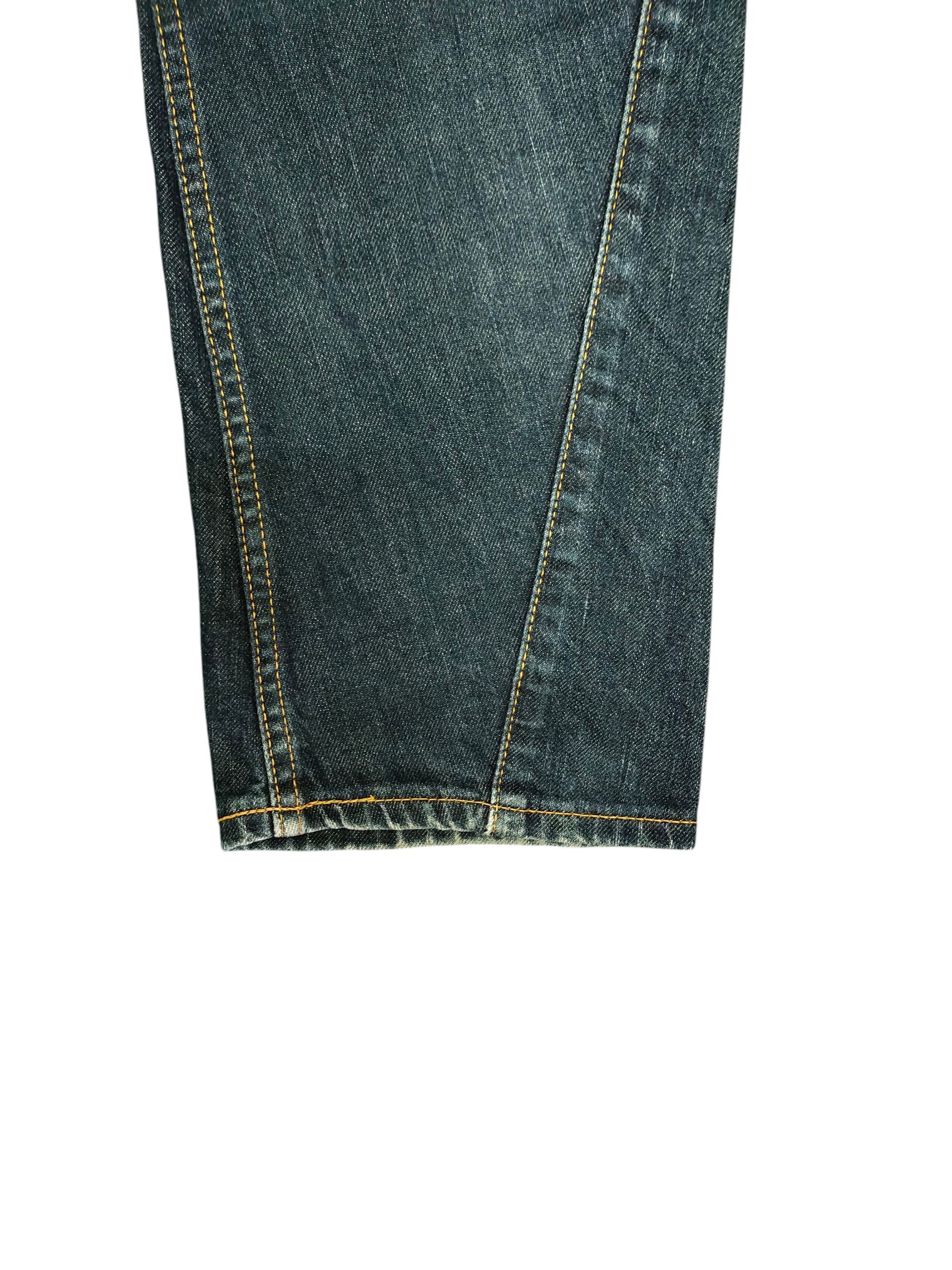 Beams Plus Beams Japan Asymmetrical Clawmark Faded Denim Jeans Size US 32 / EU 48 - 5 Thumbnail