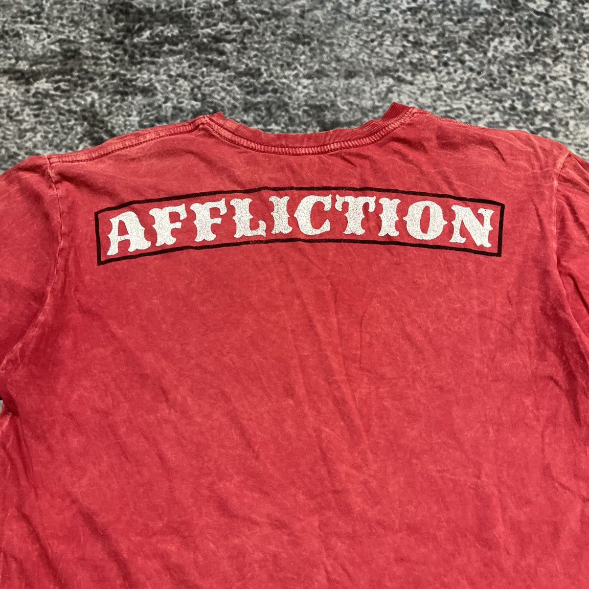 Affliction Affliction Live Fast Red Skull Wings Grunge T Shirt Large Size US L / EU 52-54 / 3 - 6 Thumbnail