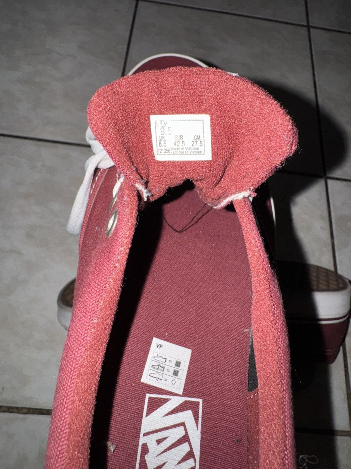 Vans Maroon Vans Canvas Size US 9.5 / EU 42-43 - 5 Thumbnail