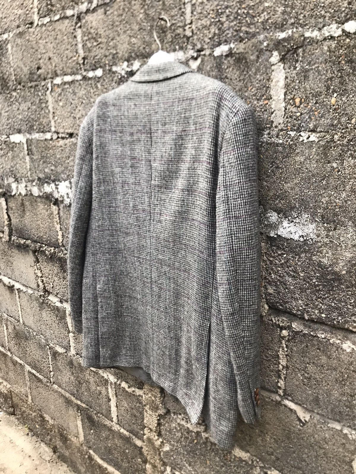 Harris Tweed ⚡️Vintage Ginza Harris Tweed Wool Button Coat Size 52R - 13 Thumbnail