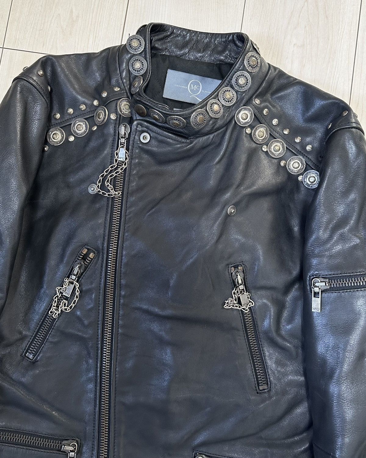 Alexander McQueen × MCQ Alexander McQueen Motorcycle Leather Jacket Size US S / EU 44-46 / 1 - 3 Thumbnail