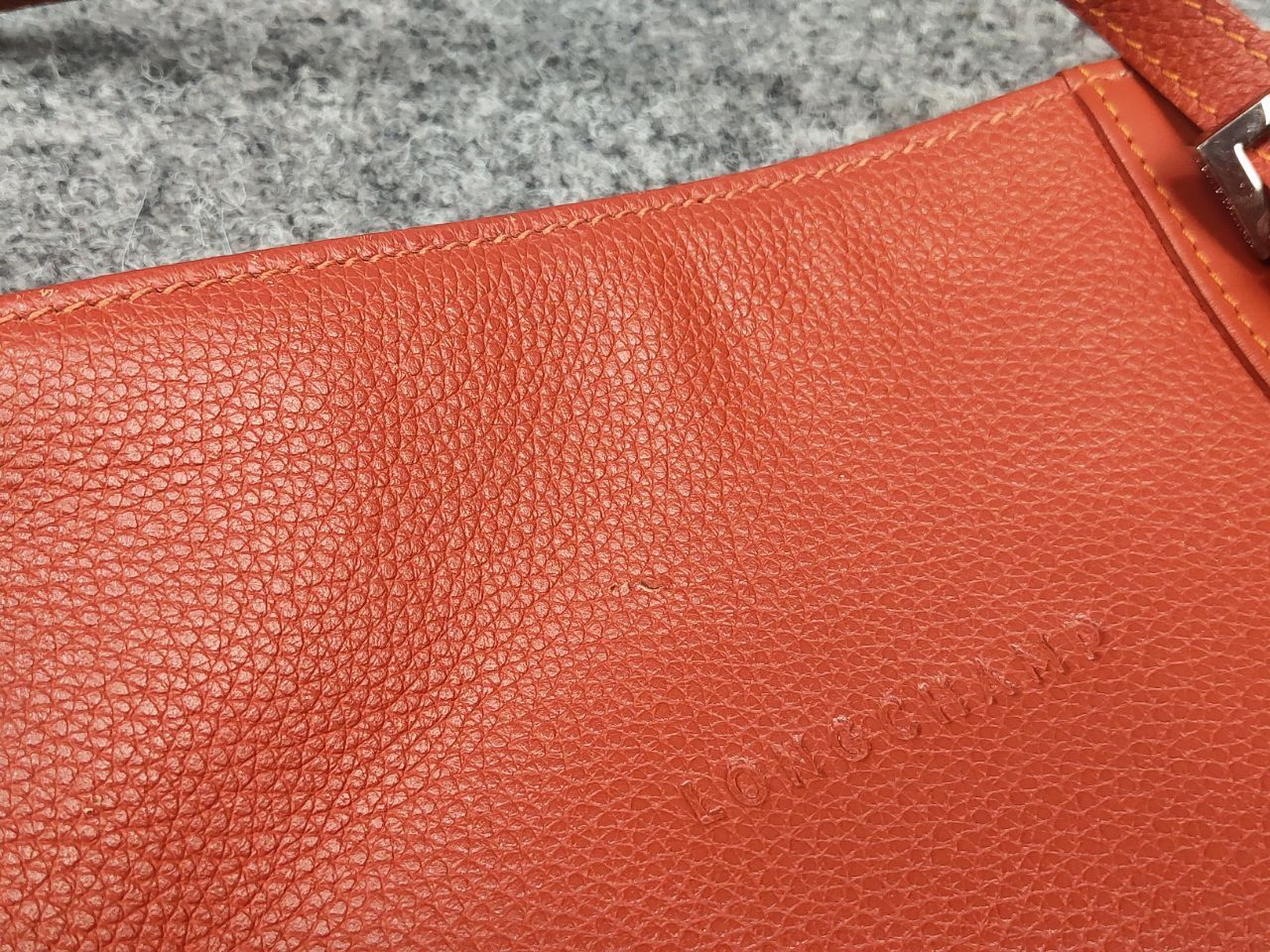 Longchamp longchamp Design orange leather shoulder messenger Handbag Size ONE SIZE - 13 Thumbnail