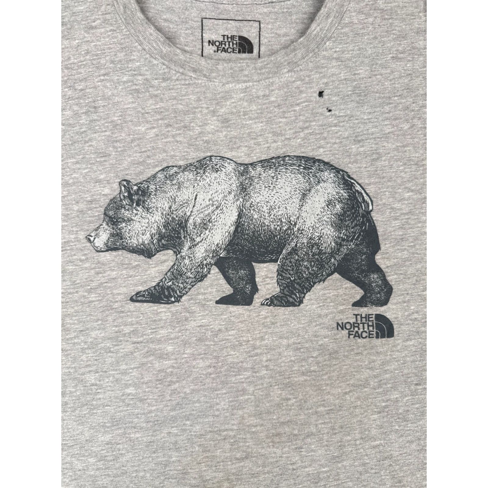 The North Face The North Face Gray T-Shirt Women Large Crew Neck Cotton Blend Outdoor Casual Mens Size L / US 10 / IT 46 - 6 Thumbnail