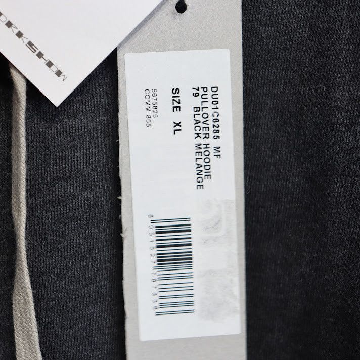 Rick Owens Drkshdw o1rshd1 Pullover Hoodie in Black Size US XL / EU 56 / 4 - 10 Thumbnail