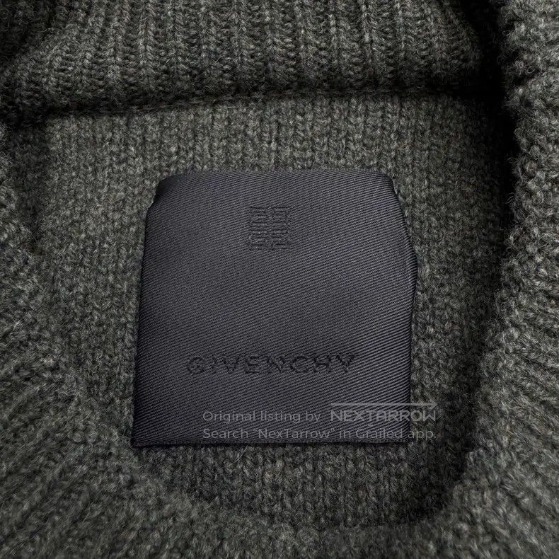 Givenchy Givenchy Back Zip Wool Knit Sweater Size US XS / EU 42 / 0 - 2 Thumbnail