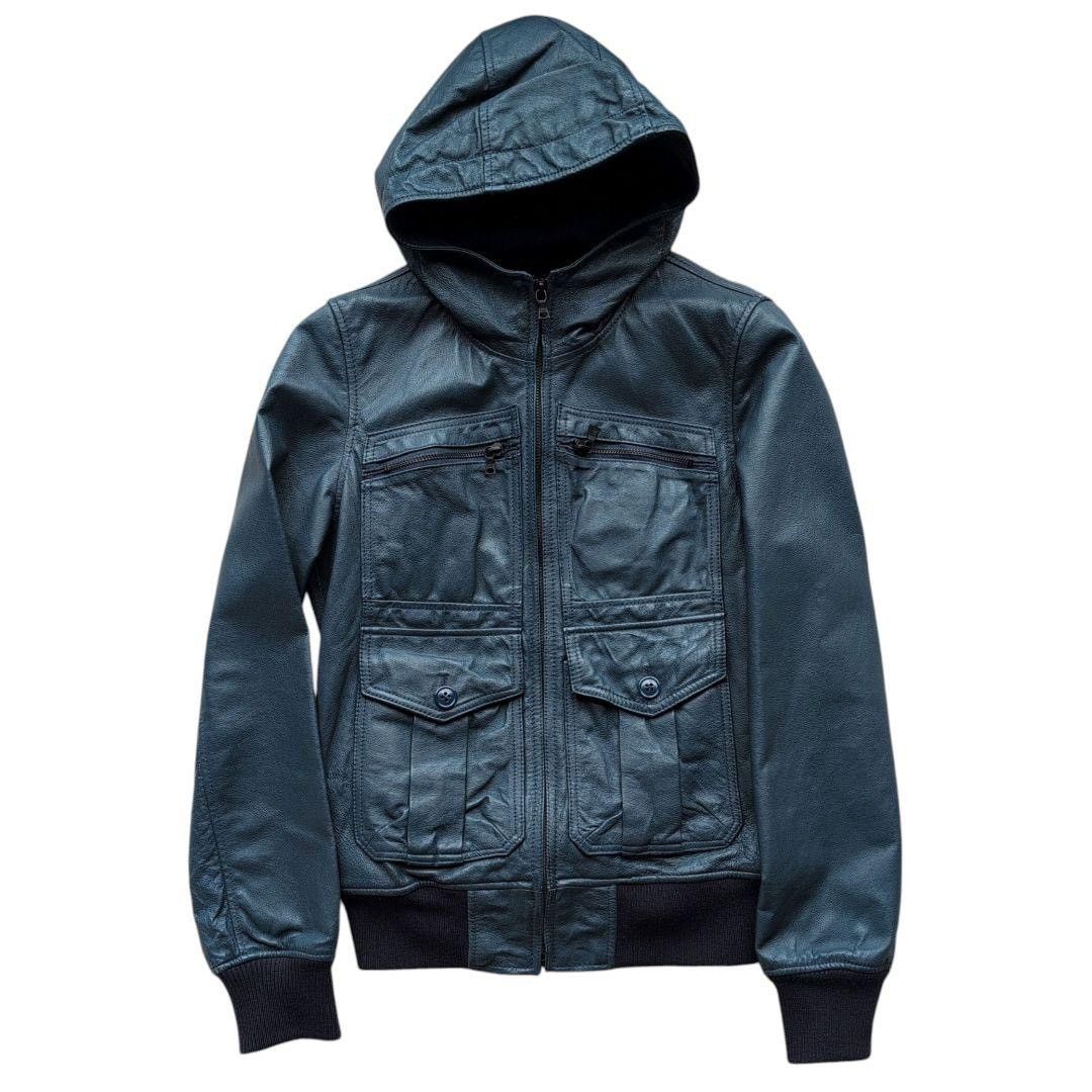Hysteric Glamour Hysteric Glamour pigskin turquoise leather jacket Size S / US 4 / IT 40 - 1 Thumbnail