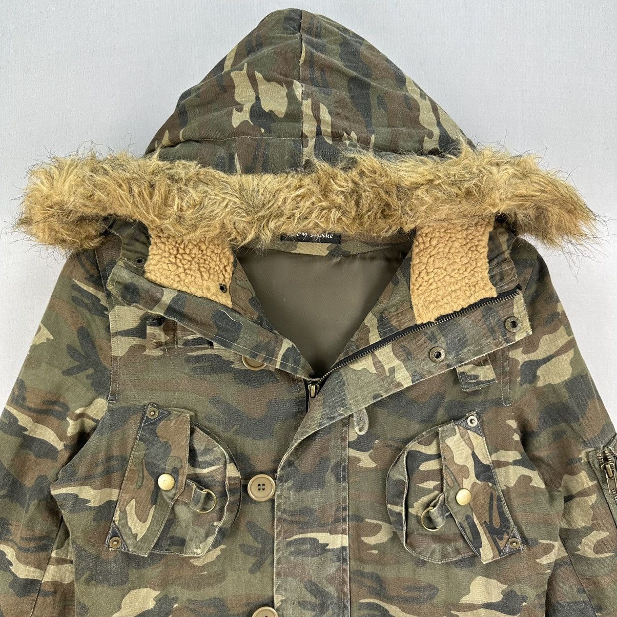 If Six Was Nine Vintage Parka Camo Fur Hoodie Punk LGB Style by Body Shake Size XS / US 0-2 / IT 36-38 - 7 Thumbnail