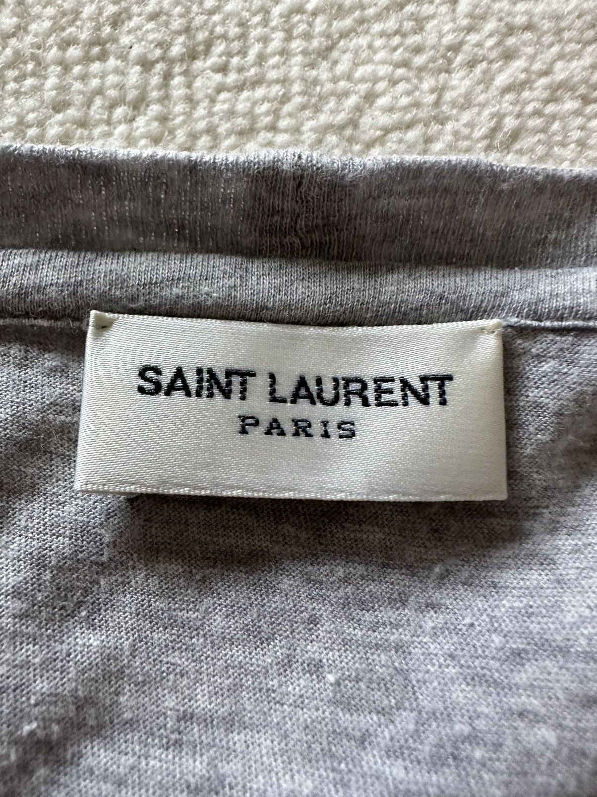 Saint Laurent Paris FW15 Saint Laurent runway show grey t shirt XL Hedi Slimane Size US XL / EU 56 / 4 - 8 Thumbnail