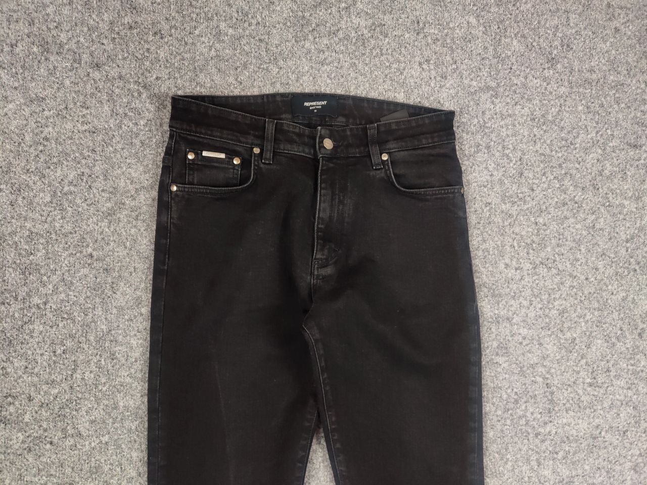 Represent Clo. Represent Design Essential Denim Light Faded Slim Jeans Size US 33 - 4 Thumbnail