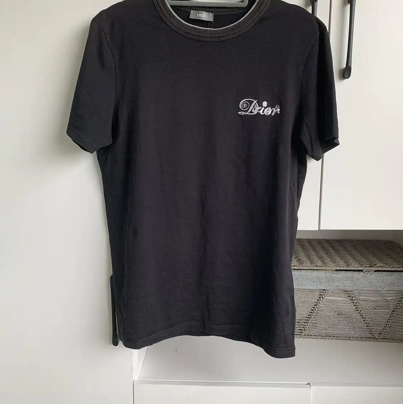 Dior Dior Black Cotton Short Sleeve Men's T-Shirt 0089 Size US S / EU 44-46 / 1 - 1 Thumbnail