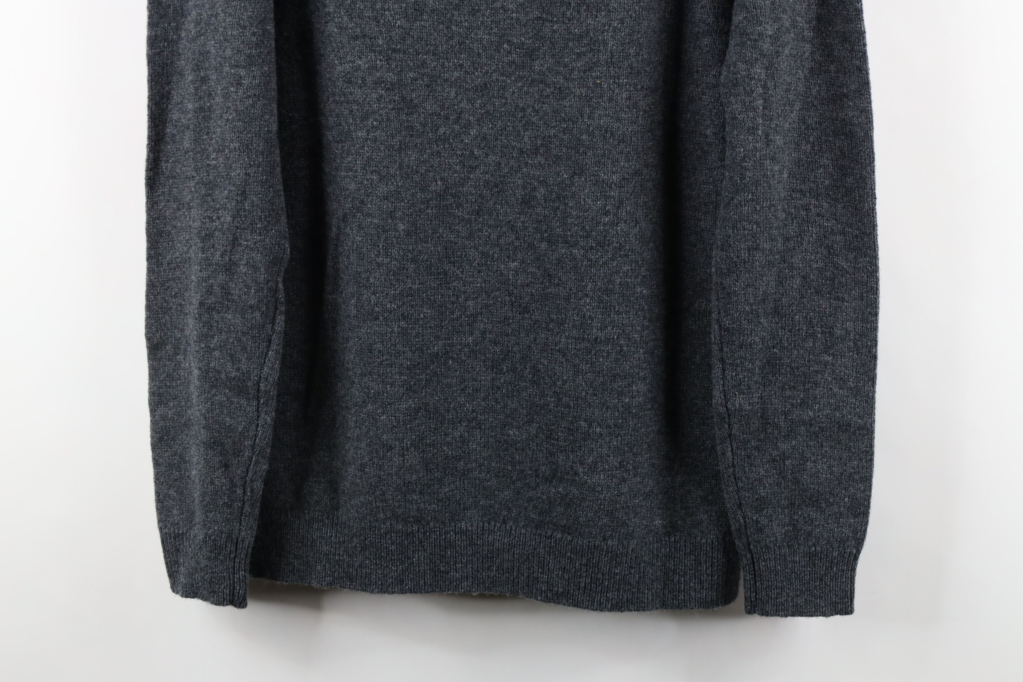 Vintage Vintage 90s Streetwear Wool Knit V-Neck Sweater Heather Gray Size US S / EU 44-46 / 1 - 8 Thumbnail