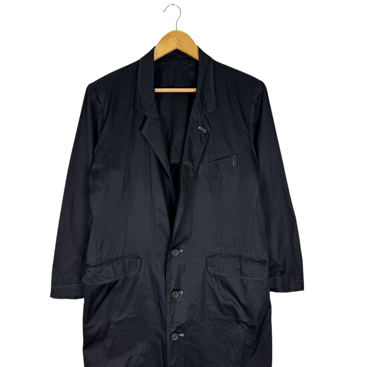 Yohji Yamamoto 🔥YOHJI YAMAMOTO LONG BLAZER COAT Size US M / EU 48-50 / 2 - 3 Thumbnail