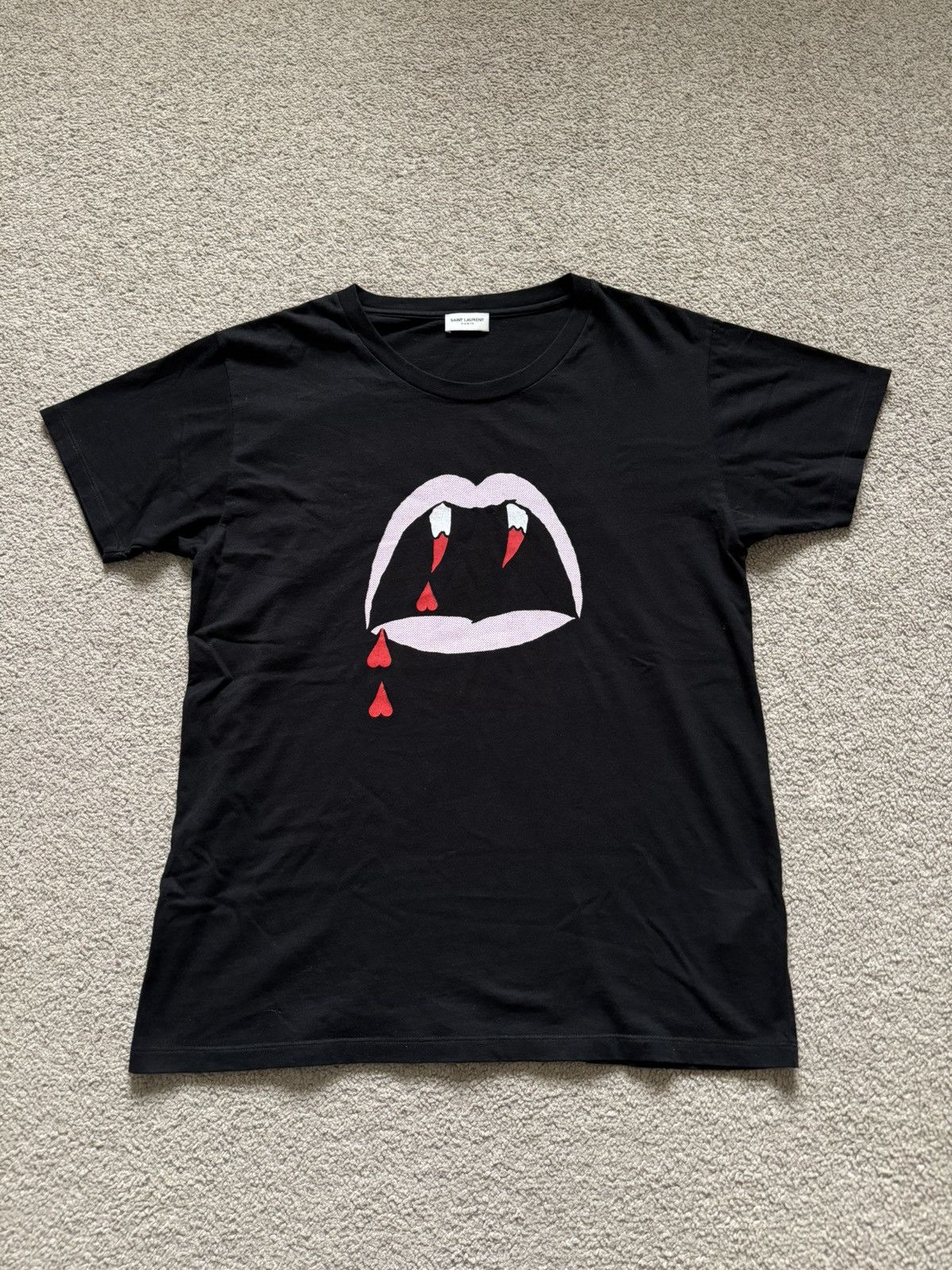 saint laurent paris ブラッドラスター Tシャツ hedi Hedi Slimane × Saint Laurent Paris SS14 Saint Laurent Blood Luster