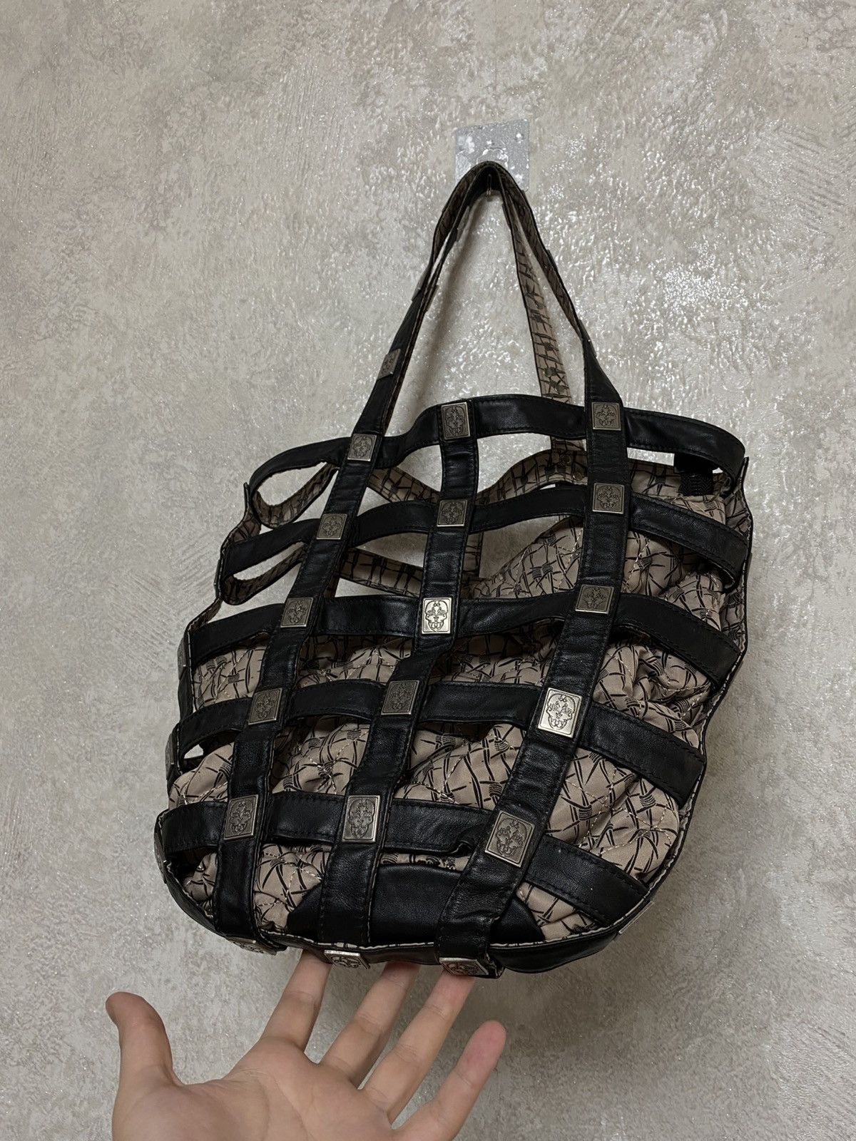 Thomas Wylde rare leather skull 2in1 handbag
