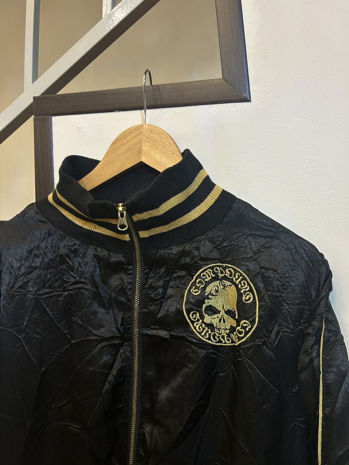 Japanese Brand Vintage Japanese Streetwear "Lavish" Skull Embroidery Jacket Size US L / EU 52-54 / 3 - 3 Thumbnail