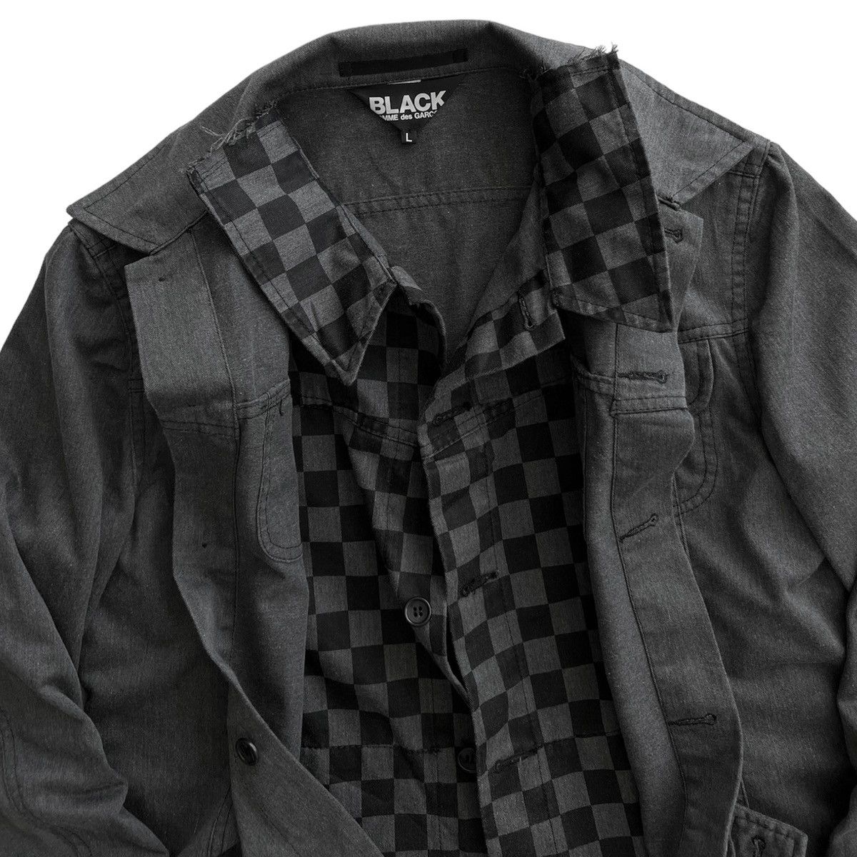 Comme des Garcons × Comme des Garcons Black × Rei Kawakubo COMME des GARÇONS JACKET Size US L / EU 52-54 / 3 - 3 Thumbnail