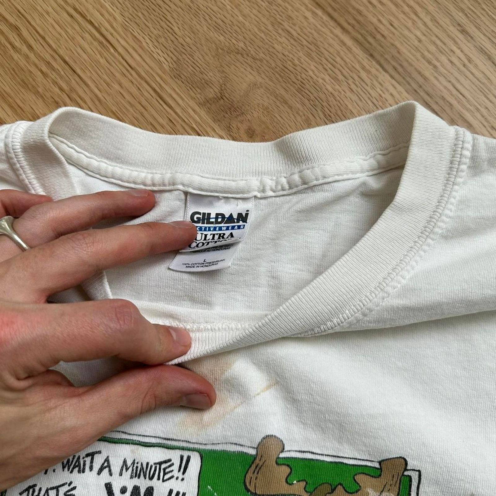 Other × Vintage Vintage 90s Thrashed Painter Funny Michigan Graphic Shirt Size US L / EU 52-54 / 3 - 5 Thumbnail